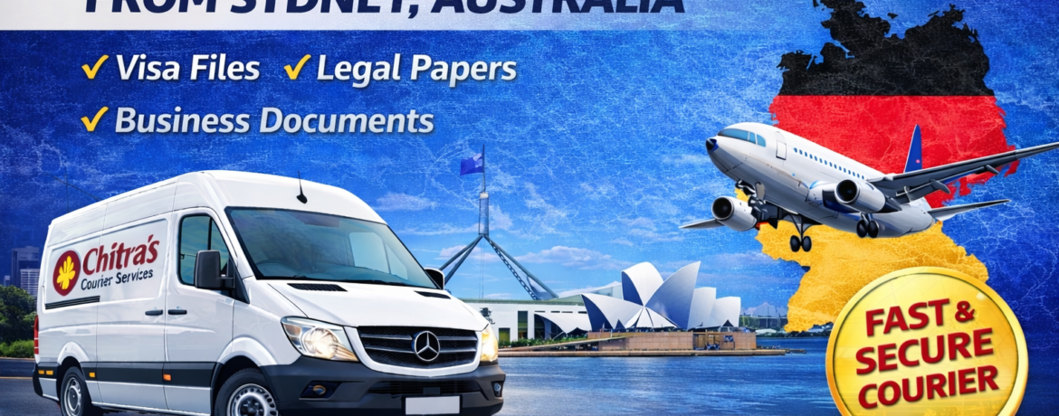 Express Document Courier Sydney to Germany fast international document delivery powered by Chitra's Courier Services